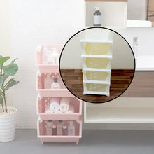 5 Layer Stackable Multifunctional Storage,for Clothes Foldable Drawer Shelf Basket Utility Cart Rack Storage Organizer Cart for Kitchen, Pantry Closet, Bedroom, Bathroom, Laundry (5 Layer 1 Pc) - Justgrabit Inc.