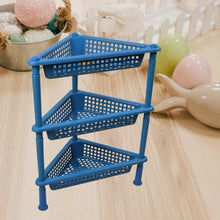 Triangle 3 - Tier Plastic Storage Rack for Kitchen, Bathroom & Office - justgrabit.in | Just Grab It