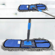 Wet and Dry Cotton Pad Floor Mop with Long Aluminium Handle (1 Pc / Large) - justgrabit.in | Just Grab It