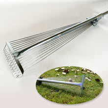 115 - 152 CM Rake for Gardening, Stainless Steel Telescopic Garden Rake for Quick Clean Up of Lawn and Yard, Adjustable Rake Claws Spacing Garden Broom with Long Handle for Clean Leaves (MOQ : - 12 pc) - Justgrabit Inc.