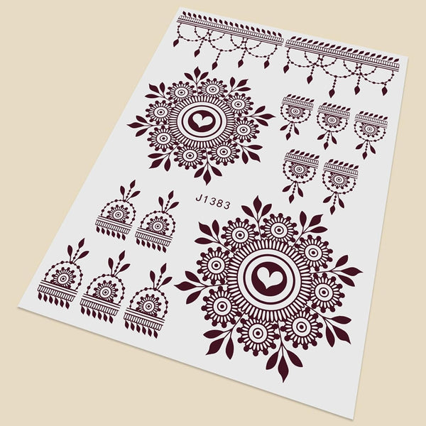 Temporary Tattoos Tattoo Sticker Skin Tattoo Stickers (1 Sheet) - justgrabit.in | Just Grab It