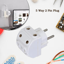 5 - Way 2 Pin Multi - Plug Socket / Converter (1 Pc) - justgrabit.in | Just Grab It