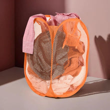 Foldable Pop - Up Mesh Laundry Basket Hamper (1 Pc) - justgrabit.in | Just Grab It