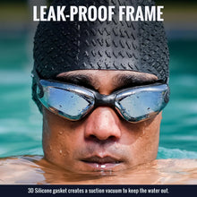 Knx Professional Anti - Fog UV Protection Swimming Goggles with Mirrored Lenses and Earplugs - Justgrabit Inc.