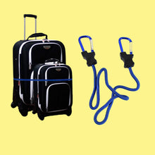 Carabiner Bungee Cord with Hook for Luggage & Bags (1 Pc / Mix Color) - justgrabit.in | Just Grab It