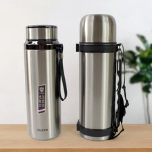 Stainless Steel Insulated Vacuum Bottle (1200ml Approx / Mix Color / 1 Pc) - Justgrabit Inc.