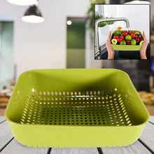 Multipurpose Small Plastic Kitchen Basket, Vegetables and Fruits Washing, Basket (20x17 Cm) - Justgrabit Inc.