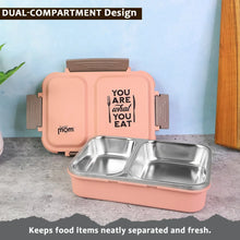 Supermom 2 Partition Stainless Steel Lunch Box - Justgrabit Inc.