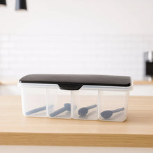 Kitchen Multipurpose Air - tight 4 Sections Storage Containers / Masala Box (1 Set) - Justgrabit Inc.