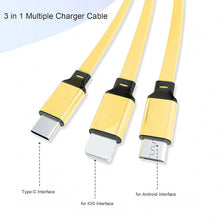 3 in 1 Retractable Charger Charging Cable (1 Pc / Mix Color) - justgrabit.in | Just Grab It