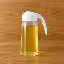 Kitchen Glass Oil Bottle Dispenser Automatic Opening Bottles 630 ML - justgrabit.in | Just Grab It
