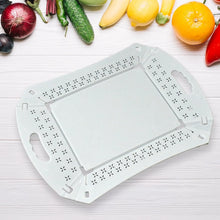 Foldable Plastic Serving Tray - Portable with Handle for Kitchen & Dining (1pc) - Justgrabit Inc.