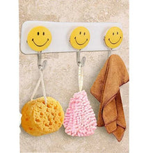 Self Adhesive Smiley Face Wall Hooks (Pack of 3) - Justgrabit Inc.