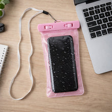 Pink Waterproof Phone Pouch Bag, Mobile cover (1 Pc) - justgrabit.in | Just Grab It