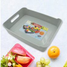 Multipurpose Organising & Storage Plastic Tray, Fruit & Vegetable/ Multi Purpose Tray, Organizer for Kitchen, Countertop, Cabinet, Bathroom Plastic Storage Basket For Store Fruits, Vegetables, Magazines, Cosmetics, Stationary Set of 3 - Justgrabit Inc.
