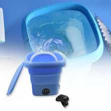 Mini Washing Machine Foldable Mini Washer with Drain Basket Portable Washing Machine Foldable for Laundry Travel Camping RV Baby Clothes - justgrabit.in | Just Grab It