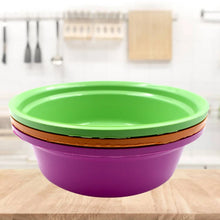 Household Storage Plastic Round Bowl / Tub / Basket / Bucket set - Pack of 3 - Justgrabit Inc.