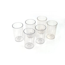 Ganesh Classic Plastic Glass Set of - 6 (Each Glass 350ml) - justgrabit.in | Just Grab It