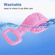 Silicone Body Back Scrubber Double Side Bathing Brush for Skin Deep Cleaning, Scrubber Belt - Justgrabit Inc.