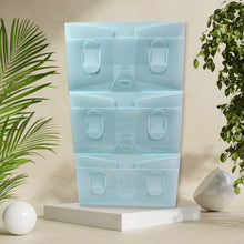 3 Layer Plastic Shoes Storage Box, Stackable Shoe Storage (1 Set / 3 Layer Set) - justgrabit.in | Just Grab It