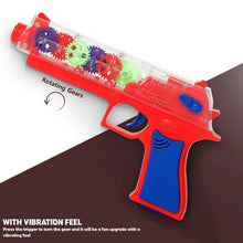 Plastic Gear Simulation Laser Toy Gun – 3D Lights, Music & Rotating Gear (1 Pc, 3+ Years) - Justgrabit Inc.