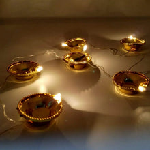 LED Diya Series Light, Fairy Lights for Diwali Decoration (16 Diya) - justgrabit.in | Just Grab It