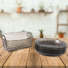 Plastic Household Plates Dinner Plates Dish Tray Skewer Bone Plate Set (10 Pcs Set) - justgrabit.in | Just Grab It