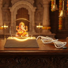 Premium 3D Lord Ganesha Acrylic LED Night Lamp (1 Pc) - justgrabit.in | Just Grab It