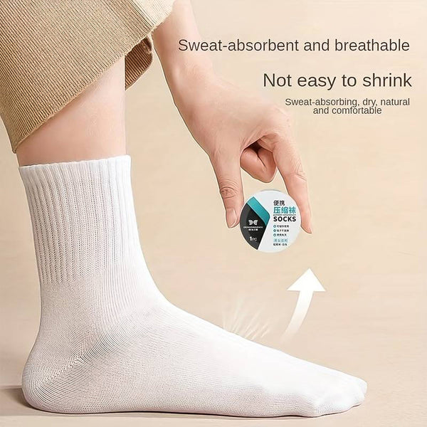 Portable Disposable Socks Outdoor Compression Travel Sock (1 pair) - justgrabit.in | Just Grab It