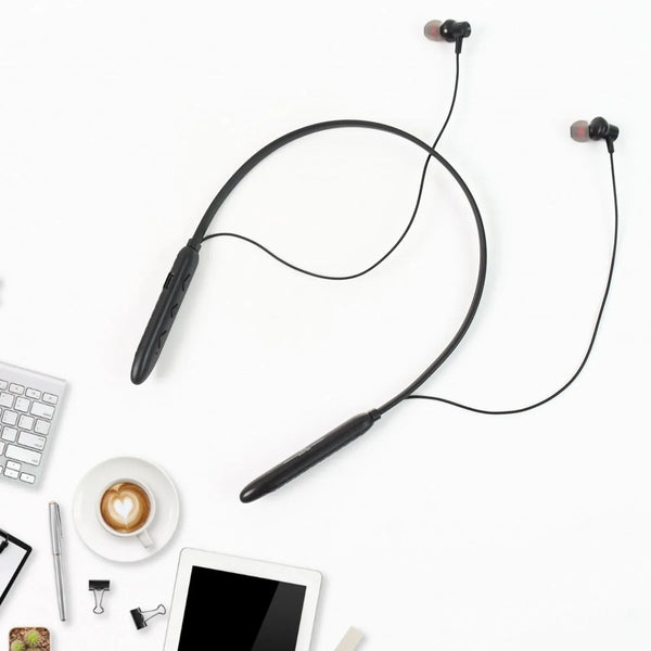Bluetooth Wireless Neckband Earphones, 40H Playtime, IPX Water - Resistant, High Bass - justgrabit.in | Just Grab It