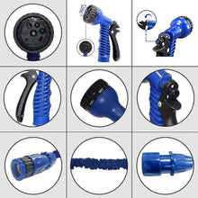 Expandable Magic Garden Hose with Spray Gun, Approx 4 Metre Pipe (1 Set / Mix Color) - justgrabit.in | Just Grab It