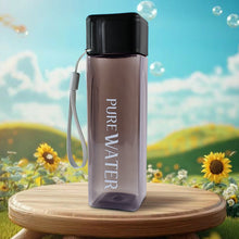 Premium 450ml Square Shape Plastic Water Bottle (1 Pc) - justgrabit.in | Just Grab It