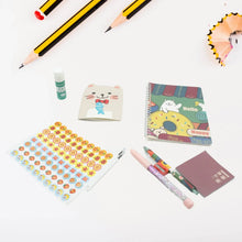 Cartoon Stationery Box Cartoon Design School Box Book , diary , Pen , Eraser, Sharpner , Sticker & Pen Refill Student Gift School box (1 box) - Justgrabit Inc.