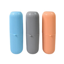 Capsule Shape Travel Toothbrush Toothpaste Case Holder (Multicolor / 3 Pcs Set) - justgrabit.in | Just Grab It