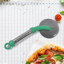 Kitchen Stainless Steel Wheel Pizza Cutter (1 pc) - justgrabit.in | Just Grab It