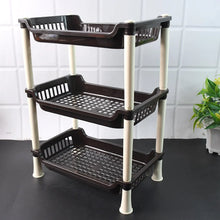 Apex Small Multiuse Plastic Storage Rack Organizer 3 - Tier - Justgrabit Inc.