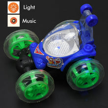 Rechargeable 360° Stunt Remote Control Car with 3D Lights & Music for Kids - justgrabit.in | Just Grab It