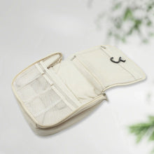 Travel Wash Bag Multi - Functional Waterproof Cosmetic Storage Bag Handheld Foldable Hook Cosmetic Bag with Zipper Closure Handbag Portable Classification Bags (1Pc) - Justgrabit Inc.