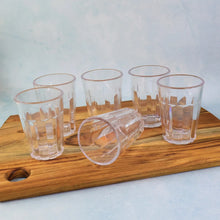 Supermom Plastic Chai Pyali Transparent Tea Glass Set (130ML / 6 Pc) - Justgrabit Inc.
