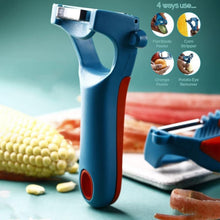 Supermom 4 - in - 1 Multi - Functional Vegetable & Fruit Peeler (1 Pc) - justgrabit.in | Just Grab It