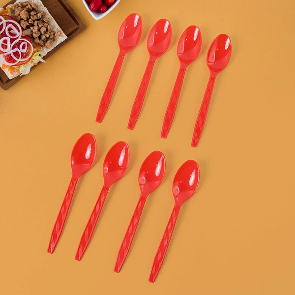 Reusable Home Dining Plastic Spoons (8 Pc) - Justgrabit Inc.