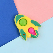 Rocket Shaped Dimple Keychain Toy (1 Pc) - Justgrabit Inc.