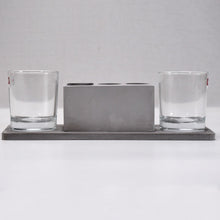 2 Wine Glasses & Marble Holder - Attractive Design for Hotels & Cafes - justgrabit.in | Just Grab It
