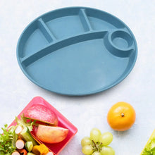 Plastic Food Plates / Biodegradable 5 Compartment Plate With Spoon for Food Snacks / Nuts / Desserts Plates for Kids, Reusable Plates for Outdoor, Camping, BPA - free (1 Pc) - Justgrabit Inc.