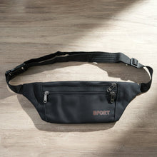 Classic Black Sports Waist Bag (1 Pc) - justgrabit.in | Just Grab It