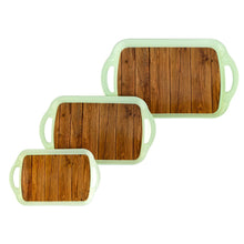 Serving Tray Set (Pack of 3 Pcs / Multicolor / Mix Size) - justgrabit.in | Just Grab It