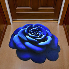 Rose Shaped Anti-Slip Velvet Floor Mat - (1 Pc) - Justgrabit Inc.