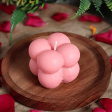 Multicolor Aesthetic Bubble Cube Wax Candles (6 Pc) - justgrabit.in | Just Grab It