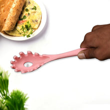 Silicone Pasta Fork Spaghetti Strainer, Non - Slip Heat Resistant - justgrabit.in | Just Grab It