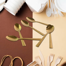 Premium Luxurious Stainless Steel Coated Spoons (6 Pcs Set / Golden) - justgrabit.in | Just Grab It